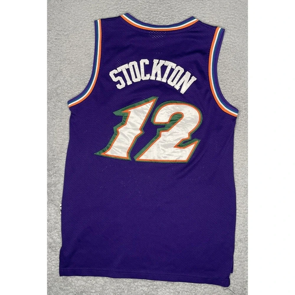 Adidas Hardwood Classics NBA Utah Jazz John Stockton Jersey #12 Adult‎ Small